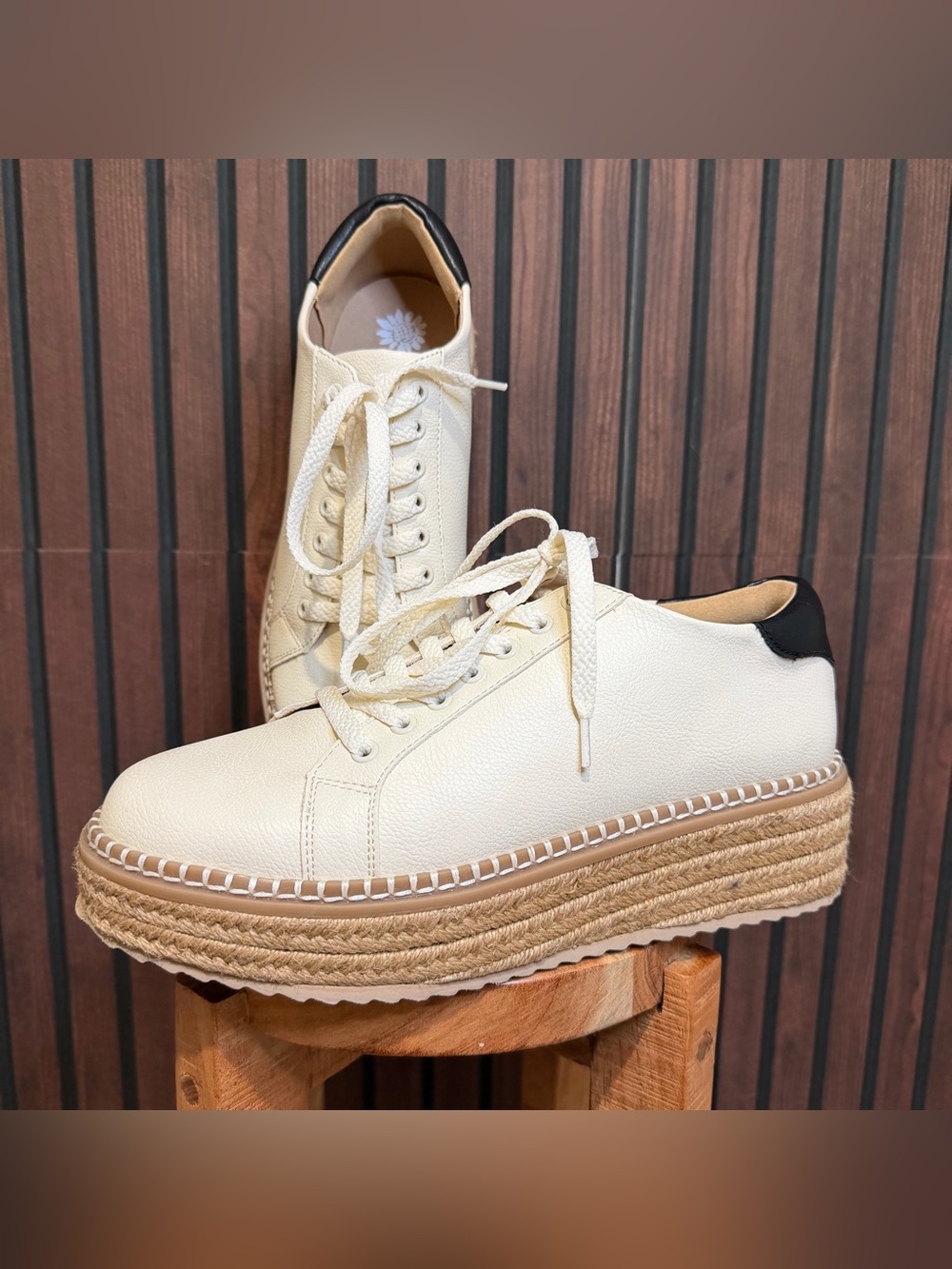 Yellow Box “Misty” Platform Espadrille Sneakers Ivory Size 8.5